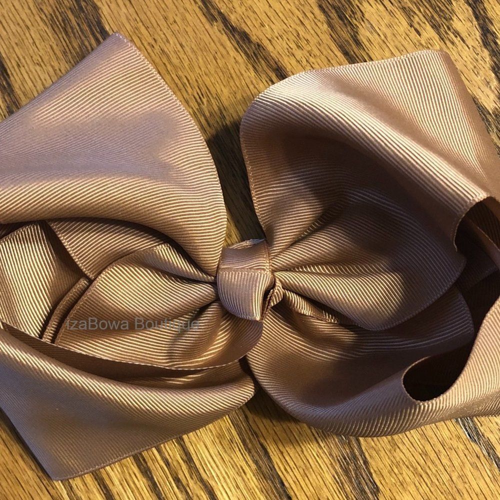 ***** Brown 8" Boutique Bow   5B1850  Handmade NWT Boutique